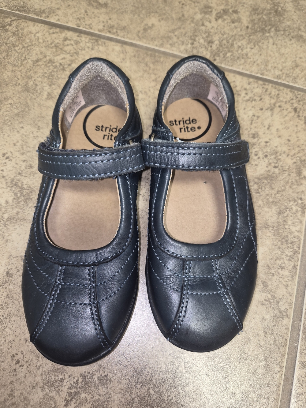 Stride Rite Girls' Navy Mary Jane Shoes Sz 10